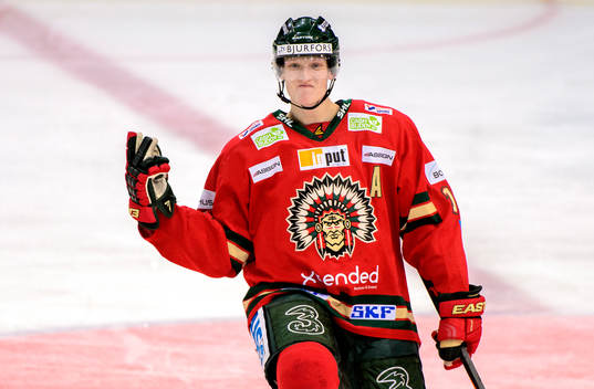 Frölundas John Klingberg jublar