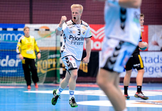 Redbergslids Tobias Östanbäck jublar