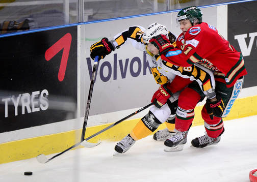 Frölundas Nicklas Lasu och Skellefteås Fredrik Lindgren