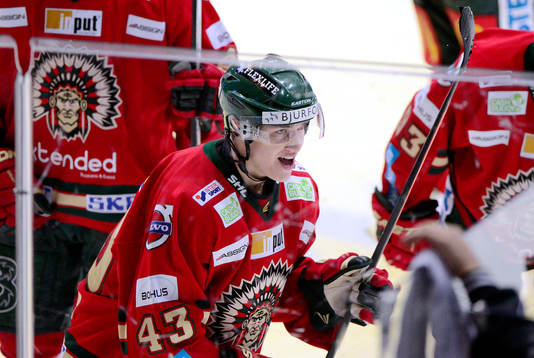 Frölundas Tom Nilsson jublar