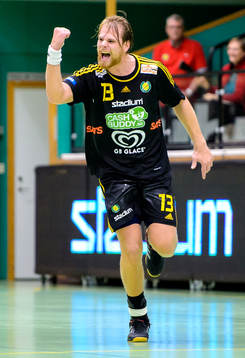 Sävehofs Oskar Ysander jublar