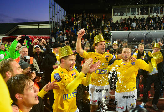 Falkenberg jublar åt platsen i Allsvenskan 2014