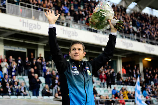 IFK Göteborgs Hannes Stiller avtackas innan