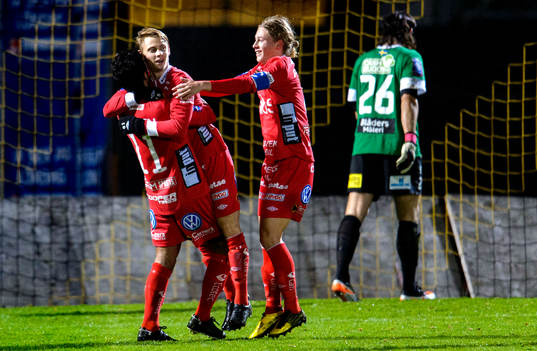 Elfsborgs Arjan Mostafa, Simon Hedlund och Anton Andreasson