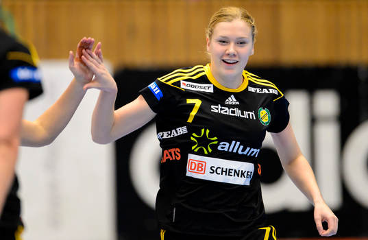 Sävehofs Johanna Forsberg jublar