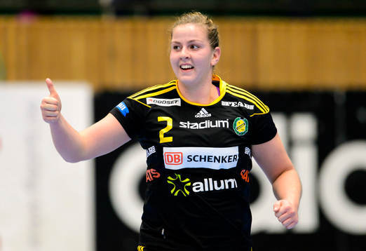 Sävehofs Birna Haraldsdottir jublar