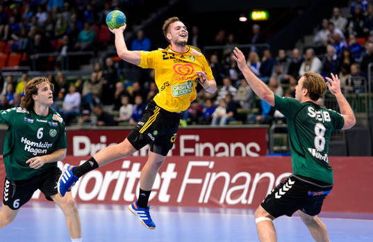 Sävehofs Eric Forsell-Schefvert laddar för skott