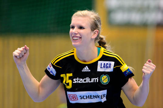 Sävehofs Jenny Alm jublar