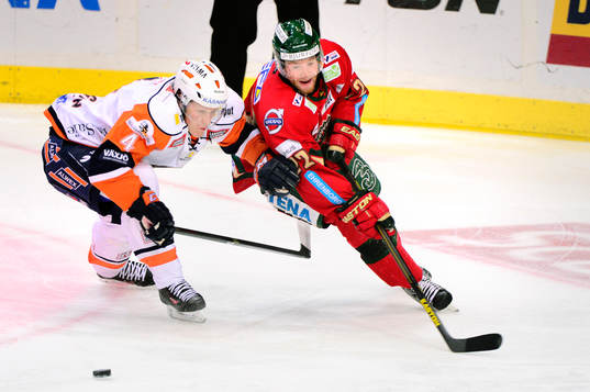 Växjös Niclas Lundgren och Frölundas Robin Figren