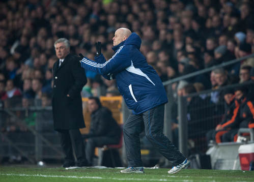 Real Madrids coach Carlo Ancelotti och Köpenhamns coach