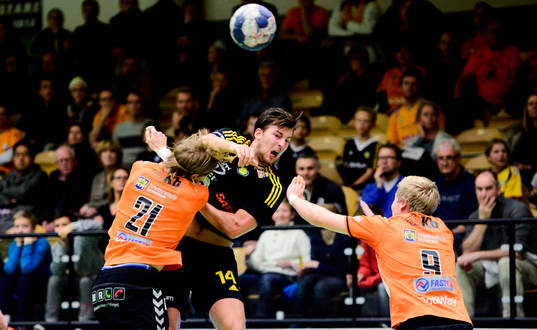 Kristianstads Andreas Cederholm (tv) och Emil Karlsson (th)