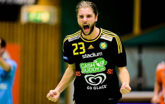 Sävehofs Viktor Ottosson jublar