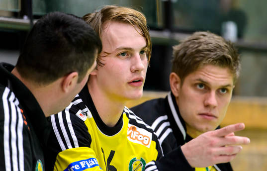 Sävehofs målvakt Niklas Kraft och målvakt Peter