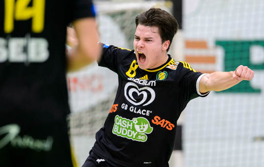 Sävehofs Sebastian Karlsson jublar