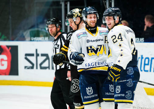 s  Marcus Nilson och Erik Christensen jublar