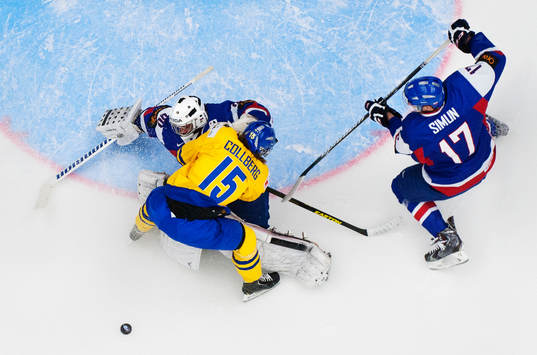 Sveriges Sebastian Collberg oroar framför Slovakiens