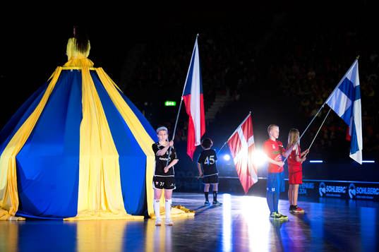 Invigningen av Gothia Cup innan landskampen mellan  Sverige