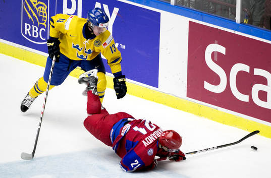 Sveriges Gustav Olofsson och Rysslands Alexander Barabanov
