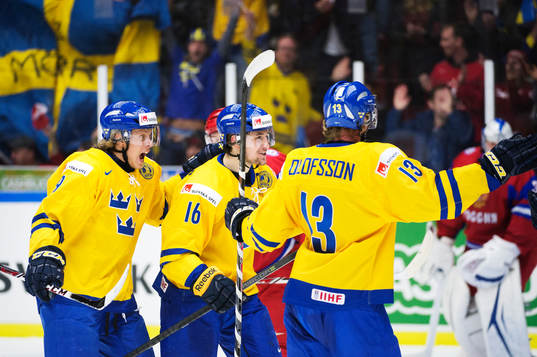 Sveriges Jacob de la Rose, Filip Forsberg och Gustav