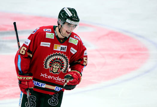 Frölundas Erik Gustafsson jublar