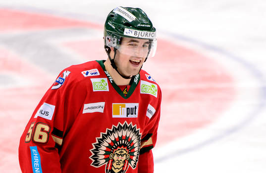 Frölundas Erik Gustafsson jublar