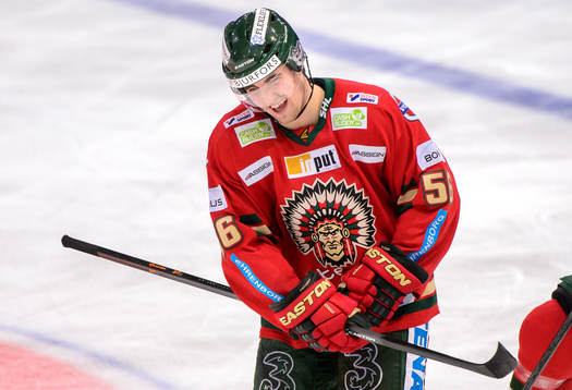 Frölundas Erik Gustafsson jublar