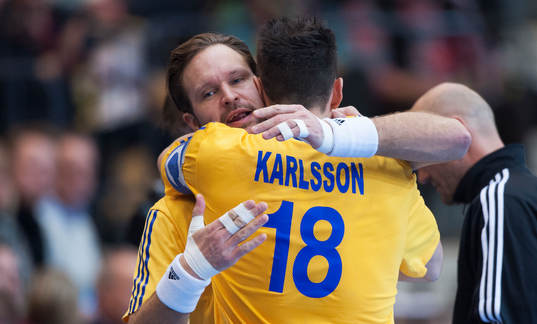 Sveriges försvarsjättar Magnus Jernemyr och Tobias