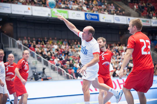 Drotts Göran Bengtsson i matchen mellan Drotts veteraner