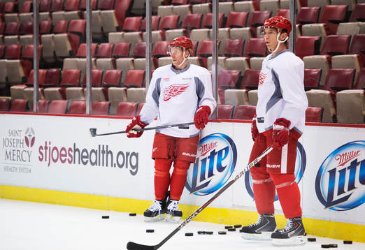 Daniel Alfredsson och Mikael Samuelsson