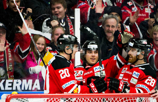 Malmö Redhawks Henrik Hetta jublar
