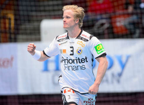 Redbergslids Tobias Östanbäck jublar