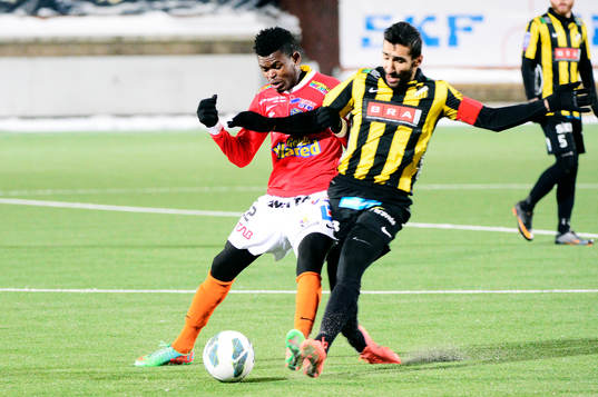 Falkenbergs Godsway Donyoh och Häckens Mohammed Ali Kahn