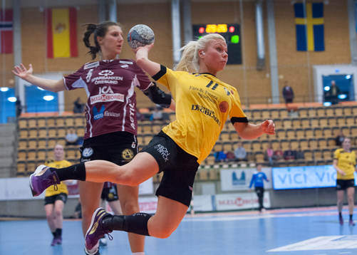 Eslövs Ida Kellokoski Adamsson i matchen damernas