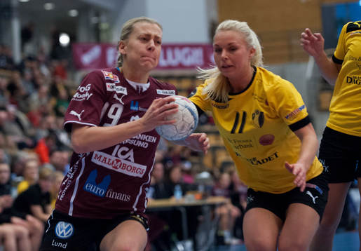 Lugis Nathalie Hagman och Eslövs Ida Kellokoski Adamsson i