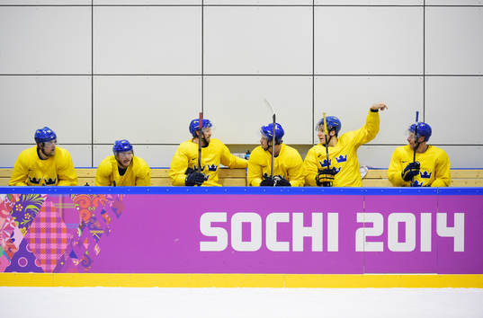 Patrik Berglund, Gustav Nyquist, Niklas Kronwall, Jonathan