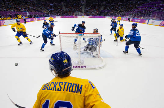 Sveriges Loui Eriksson, Nicklas Bäckström och Daniel