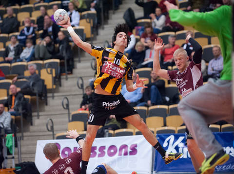 Hammarbys Josef Pujol i matchen i elitserien mellan Lugi