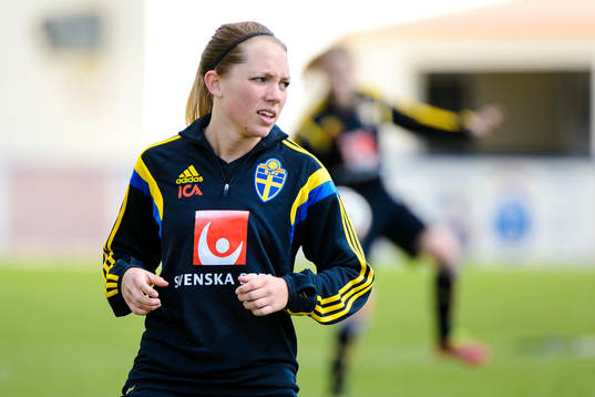 Sveriges Elin Rubensson på en träning