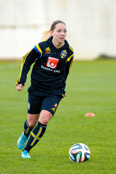 Sveriges Elin Rubensson på en träning