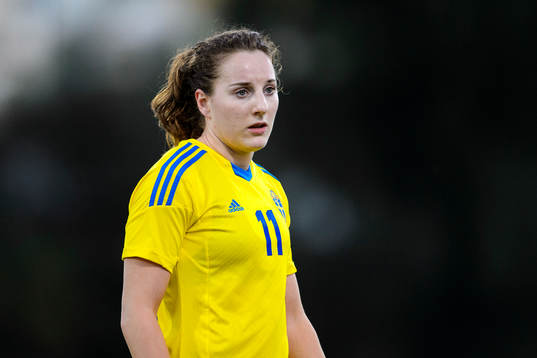 Sveriges Antonia Göransson i matchen mellan Sverige och