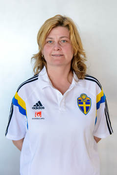Rebecca Hedin, pressansvarig för damlandslaget i fotboll