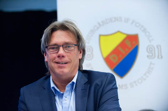 Djurgårdens tränare Per Olsson vid fotbollens allsvenska