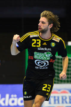 Sävehofs Viktor Ottosson jublar