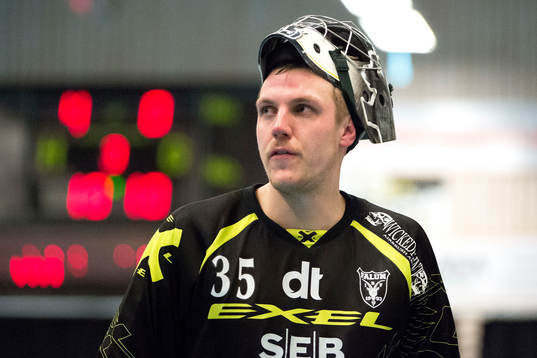 Faluns målvakt Johan Rehn deppar