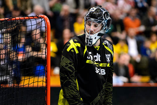Faluns målvakt Johan Rehn deppar