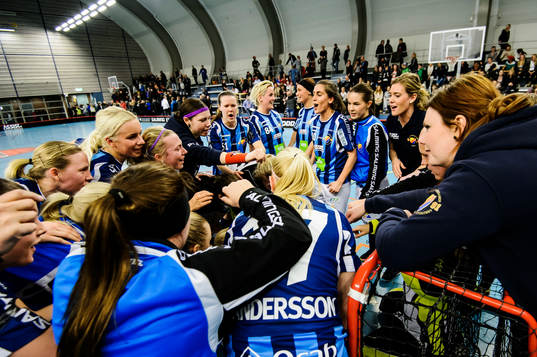 Djurgårdens spelare jublar