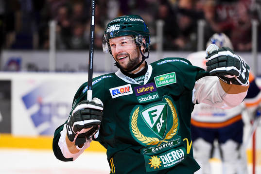 Färjestads Rickard Wallin jublar