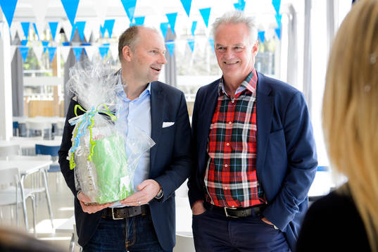 Håkan Mild och Tage Christoffersson, f.d. styrelseledamot