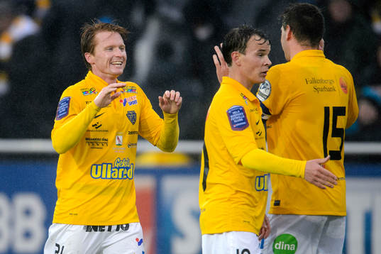 Falkenbergs Dan Keat jublar