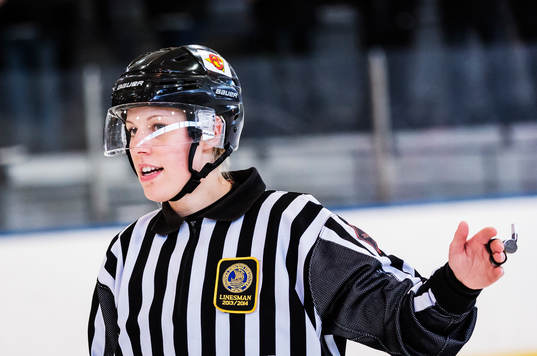 Linjedomare Veronica Johansson